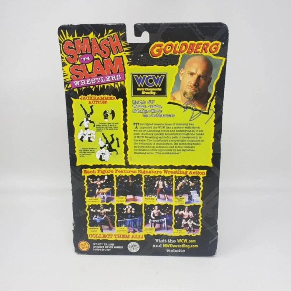 WCW Goldberg NEW Masked Wrestler‎ Action Figure Smash 'N Slam Wrestlers 1999 VTG